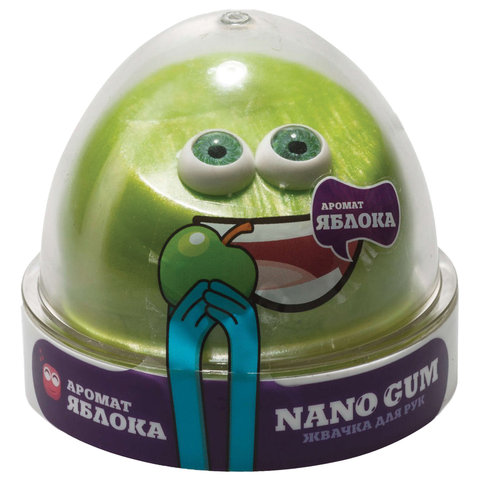 превью Жвачка для рук «Nano gum», аромат яблока, 50 г, ВОЛШЕБНЫЙ МИР
