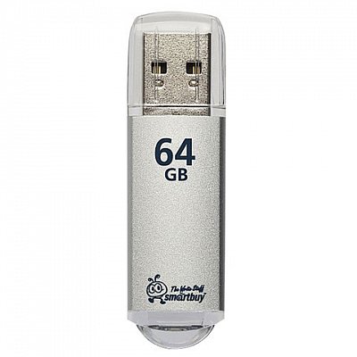 Флеш-память SmartBuy V-Cut 64 Gb USB 2.0 серебристая