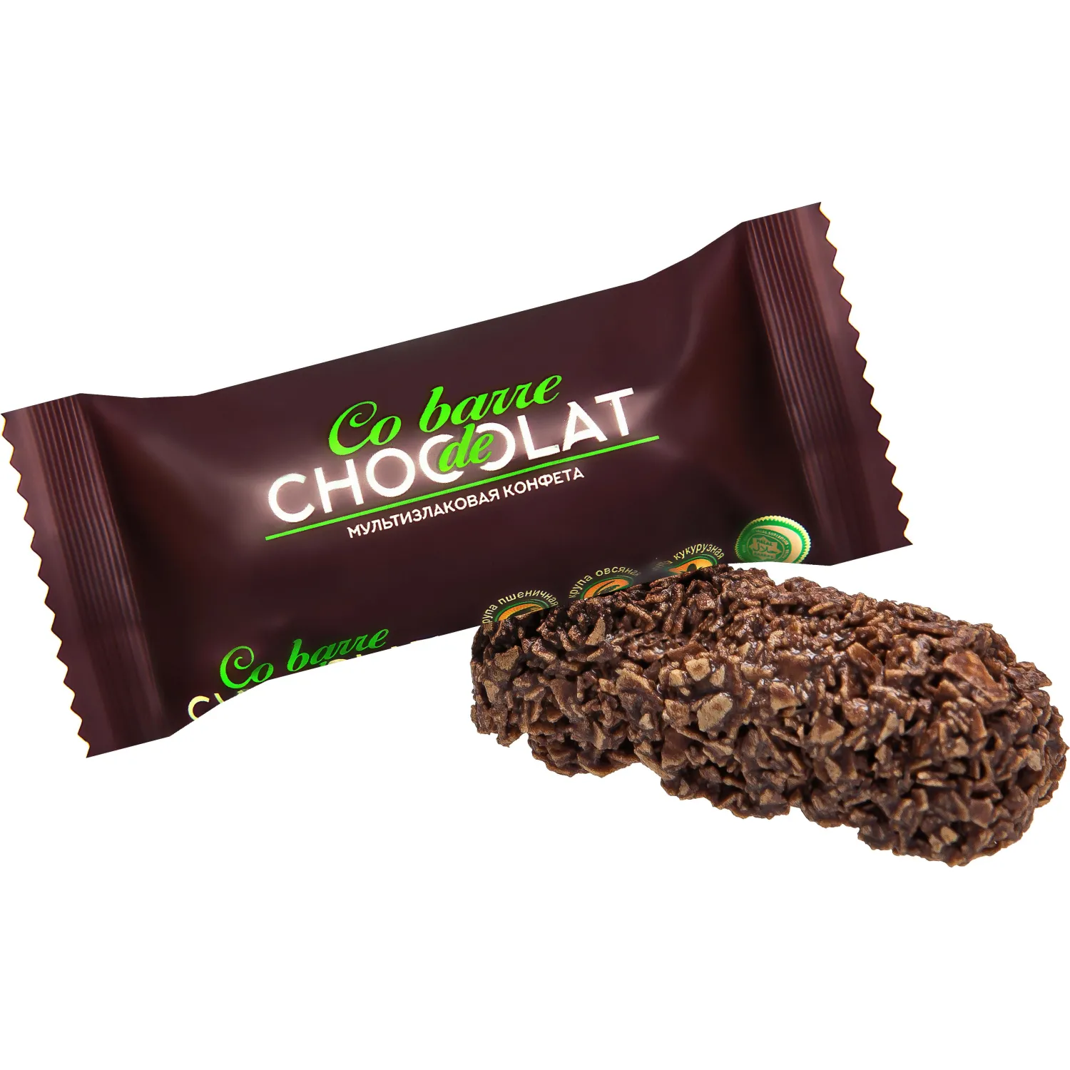превью Конфеты Co barre de Chocolat мультизлаковые с темной кондитерской глазурью 1 кг