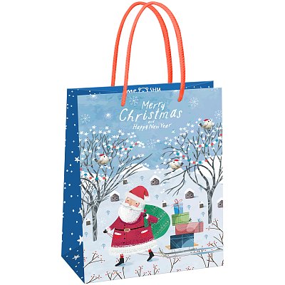 Пакет подарочный 18×23×10см MESHU «Christmas», матовая ламинация