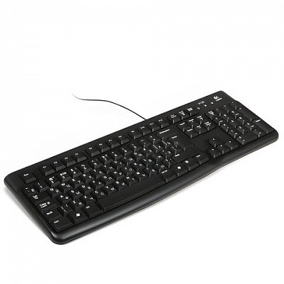 Клавиатура проводная LOGITECH K120, USB, 104 клавиши, черная