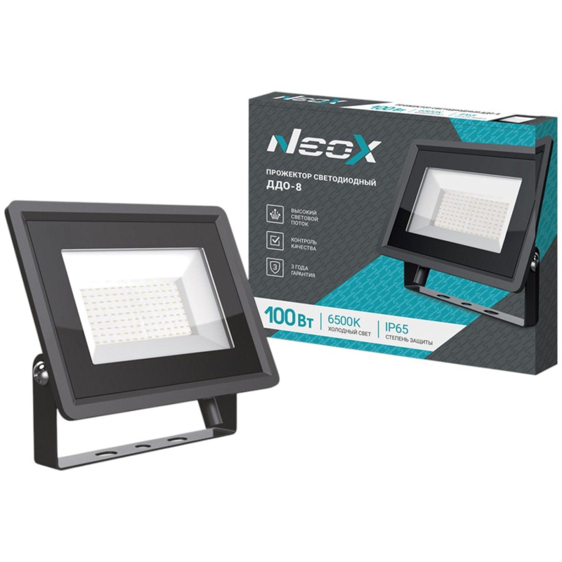 Прожектор светодиодный ДДО-8 100Вт 230В 6500К 10500Лм 105Лм/Вт IP65 NEOX