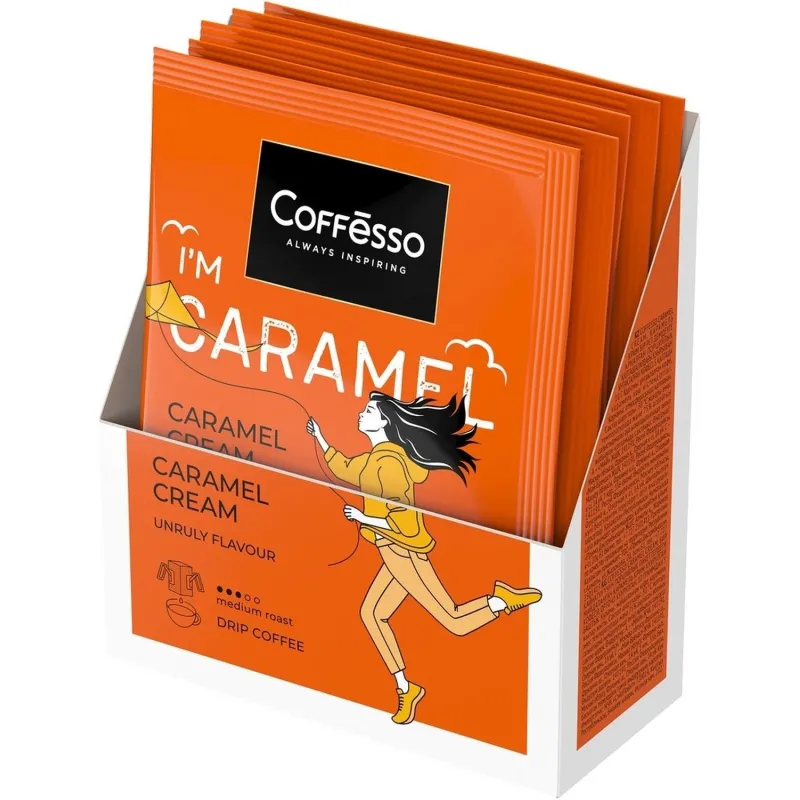 Кофе Coffesso Caramel Cream в дрип-пакетах, 5×10г