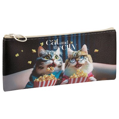 Пенал мягкий 200×100 MESHU «Cat and the City», искусственная кожа
