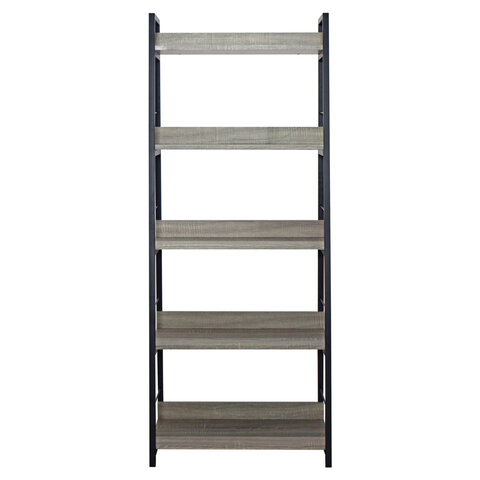 Стеллаж на металлокаркасе BRABIX «LOFT SH-003»600×350х1500 мм5 полокцвет дуб антик641235