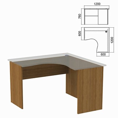 Стол компактный ЧАСТЬ 2 «Арго»1200×1200х760 ммправыйорехА-203.60