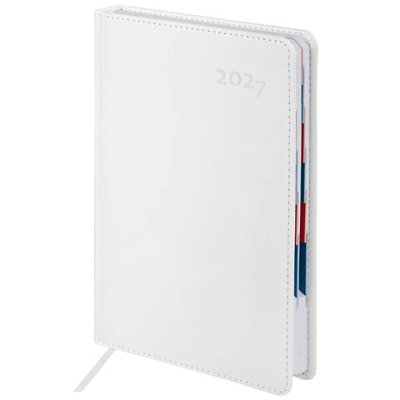 Ежедневник датированный 2027, А5, 148×218 мм, GALANT «White», под кожу, белый