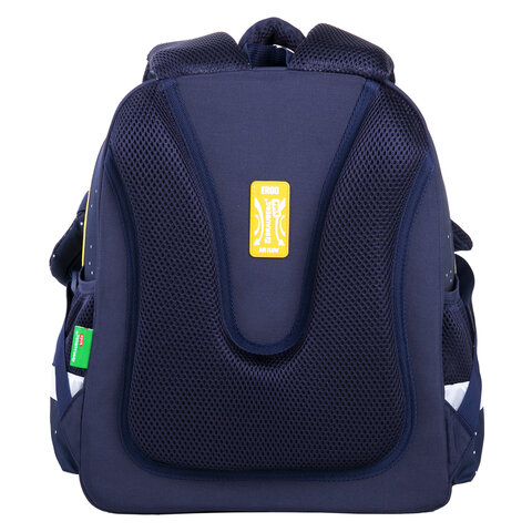 Ранец BRAUBERG KIDS STANDARD, 2 отделения, «Spaceman», СВЕТЯЩИЙСЯ, 36×28х14 см