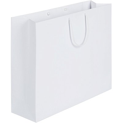 Пакет подарочный бумажный Ample L, белый, 43×35х12см, 7530.60