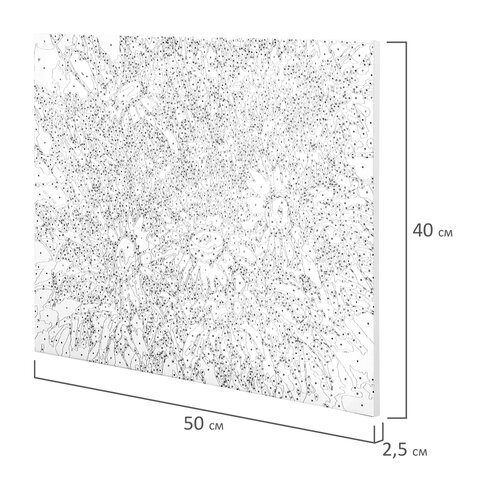 Картина по номерам 40×50 см, ОСТРОВ СОКРОВИЩ «Ромашки», на подрамнике, акрил, кисти