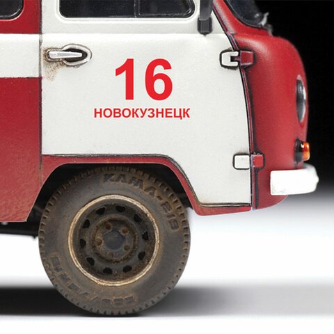 Модель для склеивания АВТО Пожарная служба УАЗ «3909», масштаб 1:43, ЗВЕЗДА, 43001