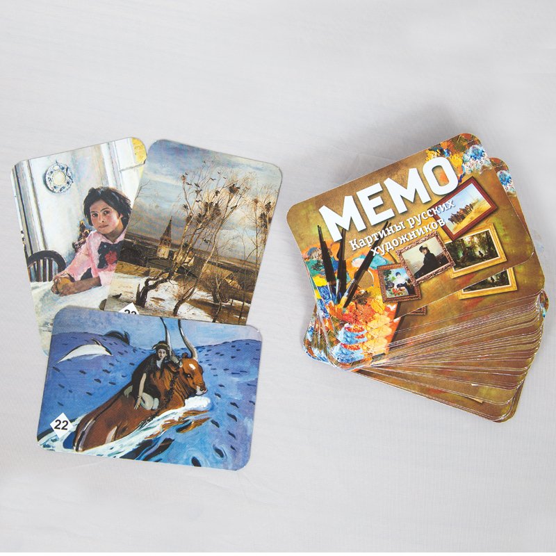 Игра настольная Нескучные игры «Мемо. Картины русских художников», 50 карточек
