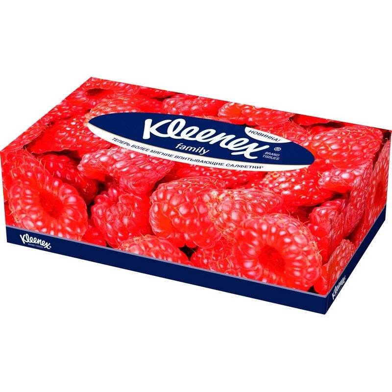 Салфетки косметические Kleenex Family 2-слойные (150 штук в упаковке)