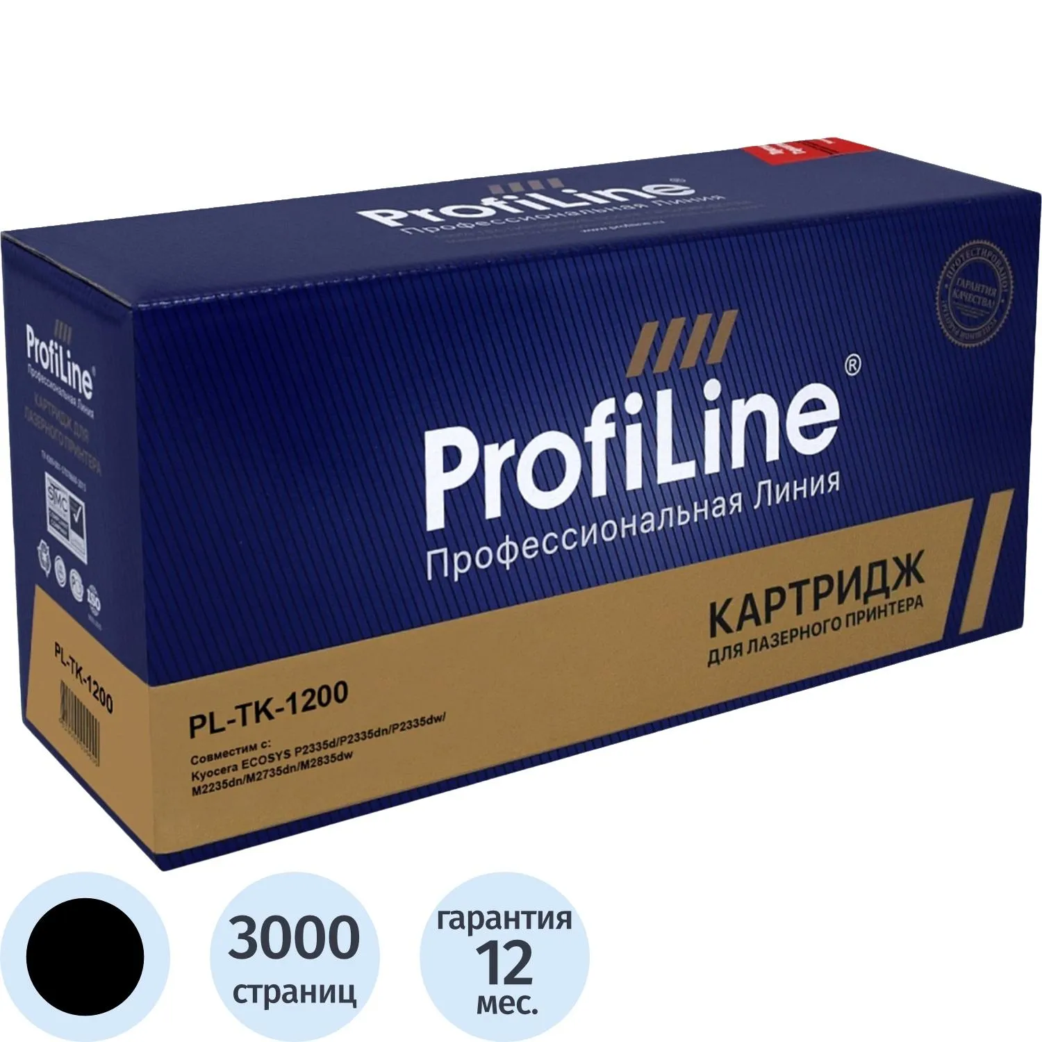 Тонер-картридж Profiline TK-1200 чер. для Kyocera ECOSYS M 2235/P 2335/M 2735