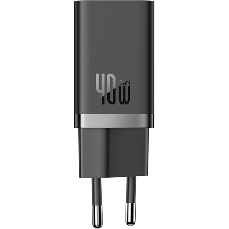 Зарядное устройство сетевое Baseus GaN5 Pro USB-C+C 40W черный