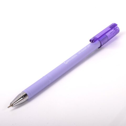 Ручка шариковая масляная BRAUBERG «FRUITY Pastel», СИНЯЯ, soft-touch, узел 0.7 мм, линия письма 0.35 мм, 142958