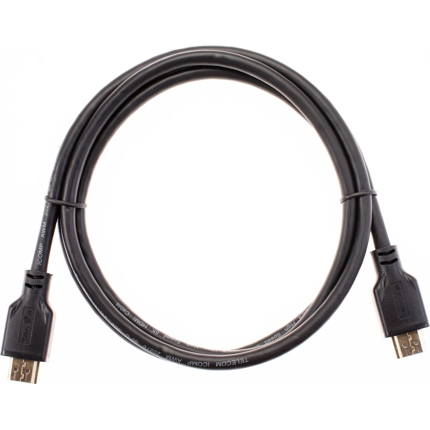 Кабель HDMI 19M/M, ver. 2.1, 8K@60 Hz 1.5m, медь, Telecom TCG255-1.5M