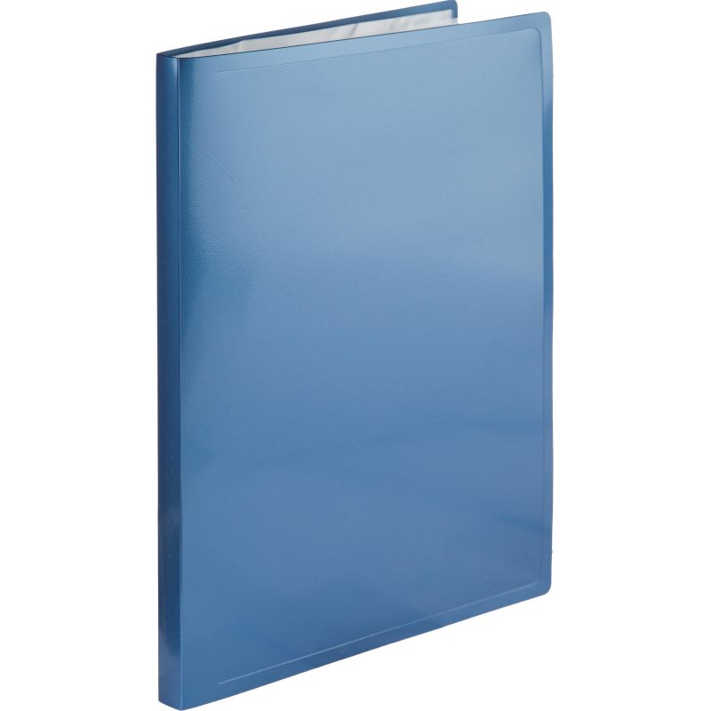превью Папка файловая 40 файлов Attache Metallics А4, 800мкм, этикетка, синий