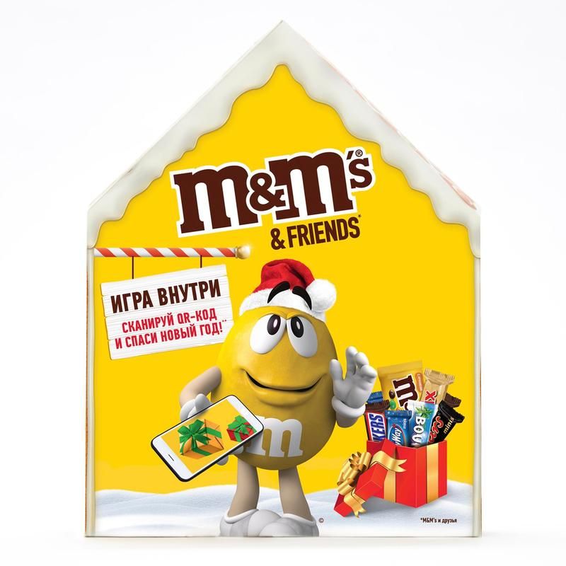 Шоколадные конфеты M&Ms and Friends Имбирный домик ассорти 236 г арт.  1188411 - купить в Москве оптом и в розницу в интернет-магазине Deloks