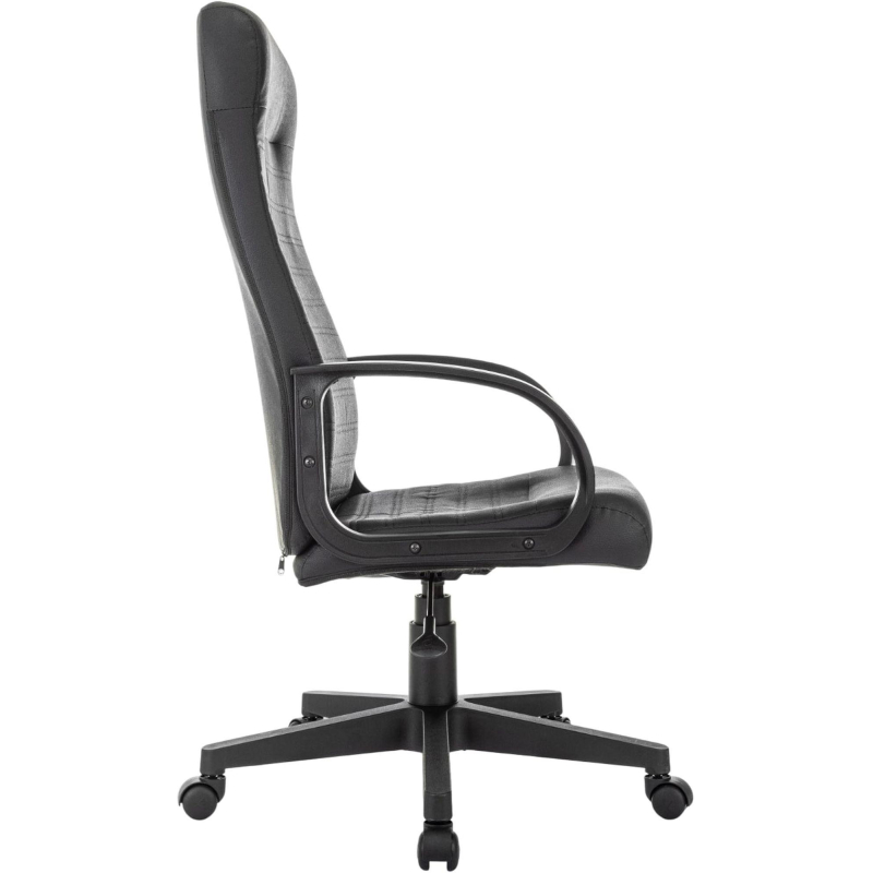 Кресло VB_EChair 659LT PU черный эко. кожа крестов. пластик