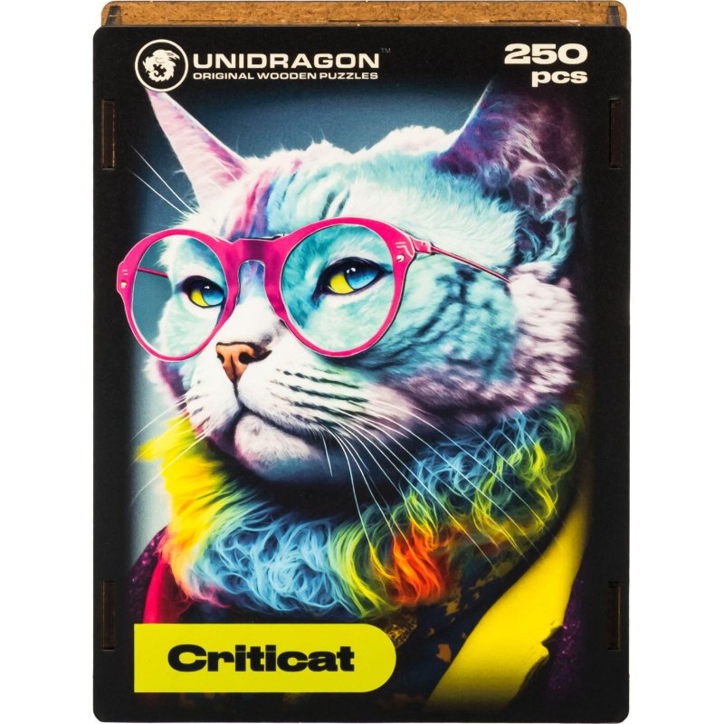 превью Пазл деревянный UNIDRAGON Pop-Art GlowUp Критикэт 250 pcs