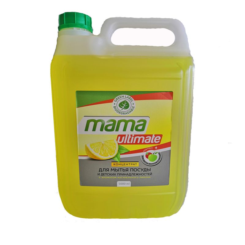Средство для мытья посуды Mama Ultimate Лимон 5 л (концентрат) арт