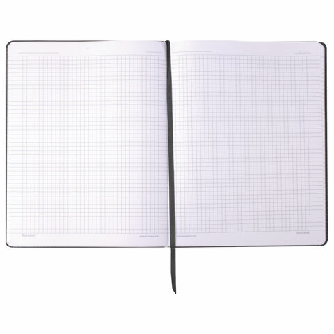 Тетрадь А4 (200×252 мм), BRAUBERG «Metropolis Extra», под кожу, 80 л., черная, 111050