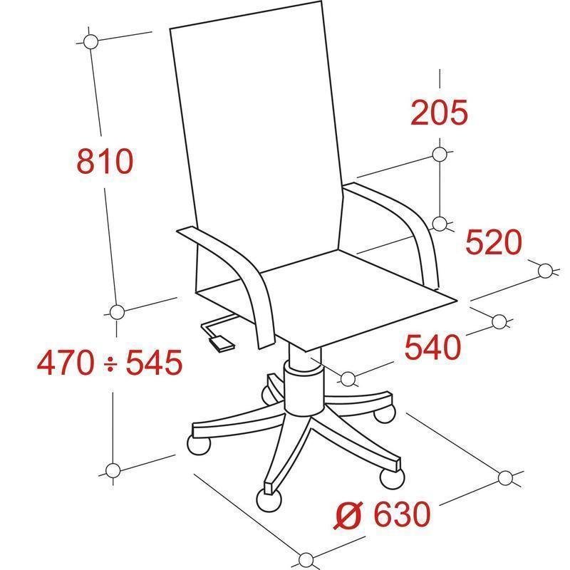 Кресло для руководителя Easy Chair 651 TPU черное (искусственная кожа/сетка/пластик)