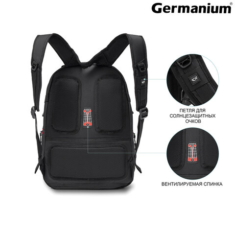 Рюкзак B-PACK «S-03» (БИ-ПАК) универсальный, с отделением для ноутбука, увеличенный объем, черный, 46×32×26 см