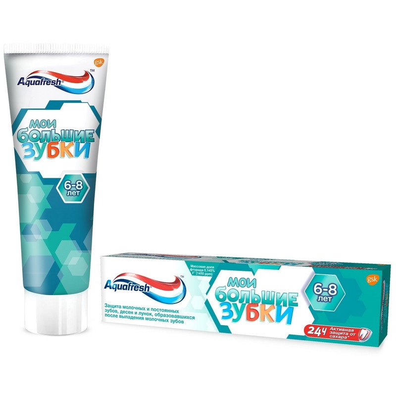 превью Зубная паста Aquafresh Мои большие зубки детская 50 мл