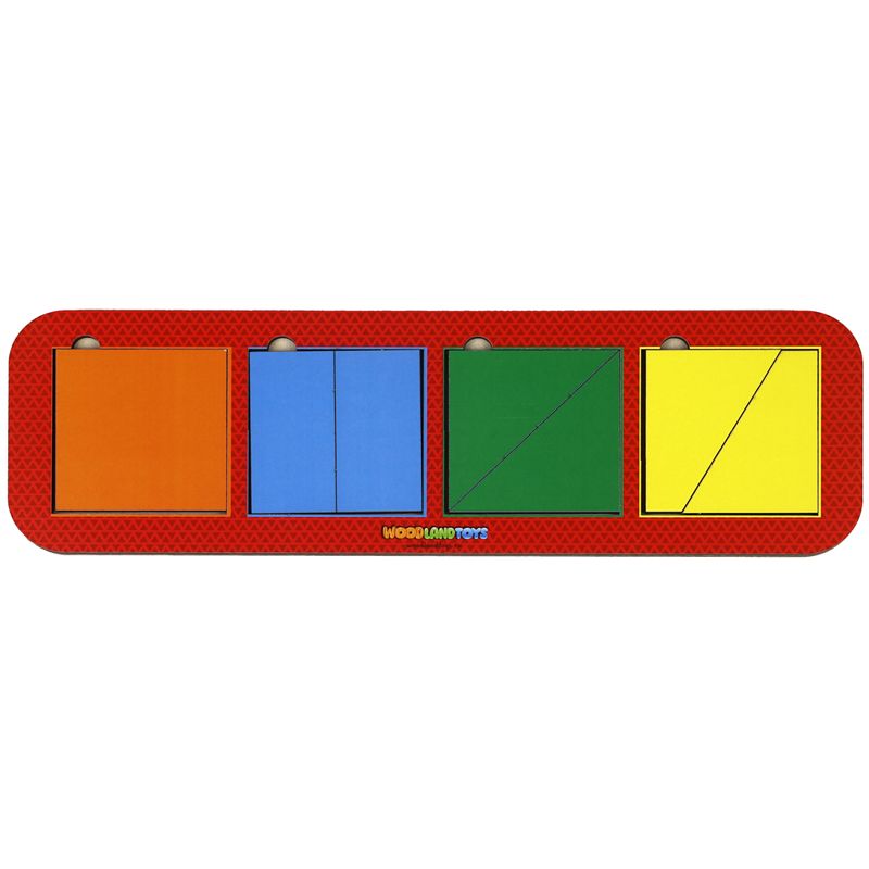 превью Игра-головоломка Woodlandtoys «Сложи квадрат. Б. П. Никитин.1-й уровень», 4 квадрата