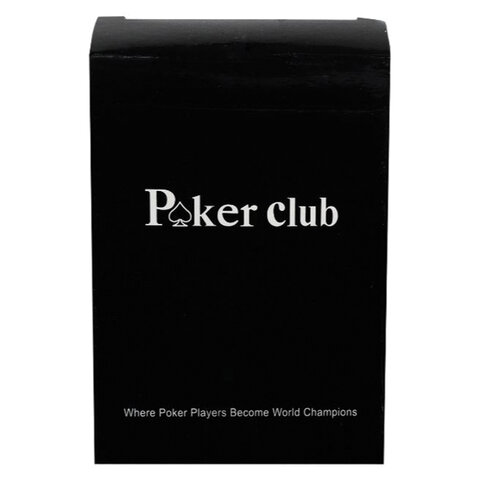 Карты игральные пластиковые «Poker club», 54 шт., 8.7×6.3 см, 25 мкм, ИН-9121