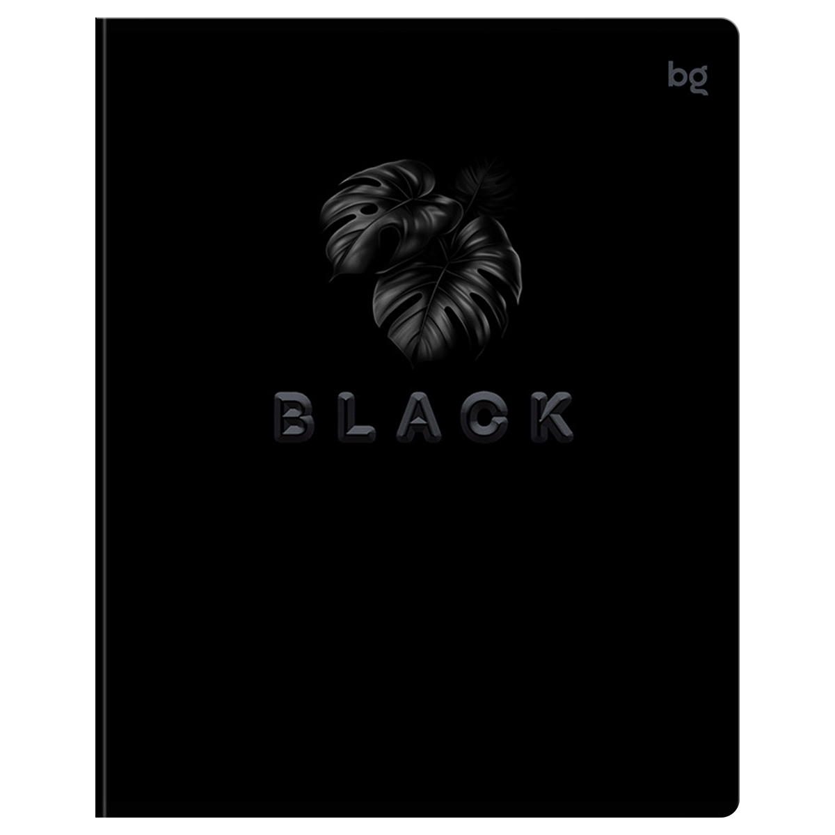 Тетрадь 48л., А5, клетка BG «Just Black», soft-touch ламинация, выб. лак
