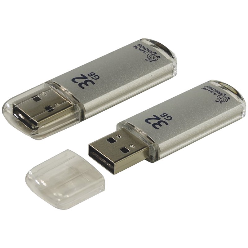 Флеш-память SmartBuy V-Cut 32GbUSB 2.0 серебристая