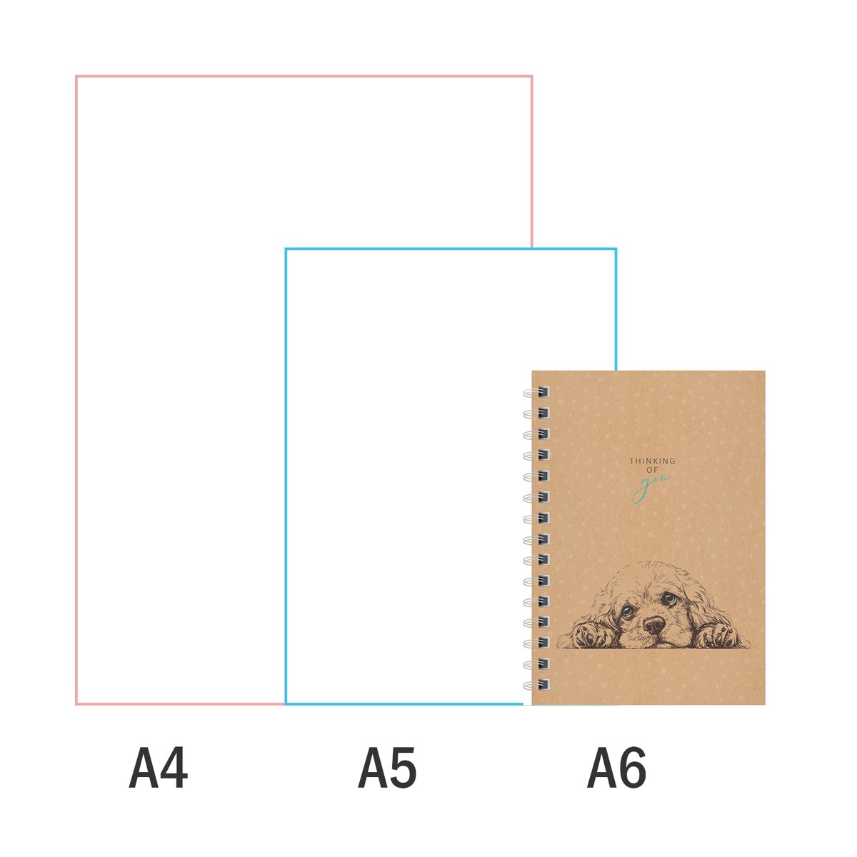 Записная книжка А6 96л., на гребне ArtSpace «For you», твердая обложка, глянцевая ламинация