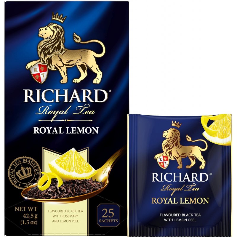 превью Чай Richard Royal Lemon черный с лимоном 25 пакетиков