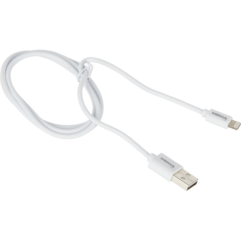 превью Кабель ProMega U152, 2.4A, 1м, USB - Lightning, TPE, белый