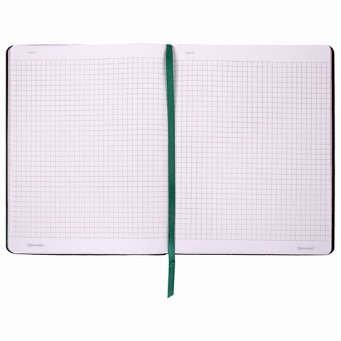 Тетрадь А5 (168×208мм) 80л, кожзам, клетка, бумага 70г/м, BRAUBERG_Серия_Название5, к