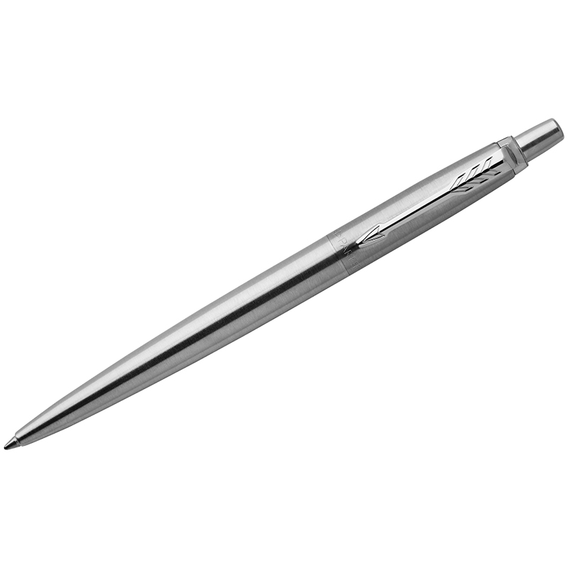 Ручка шариковая Parker Jotter синяя серебристый корпус (артикул производителя 1953170)