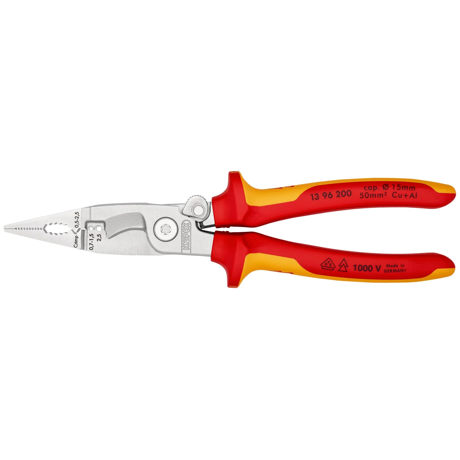 превью Клещи электромонтажные VDE L-200 м м KNIPEX KN-1396200