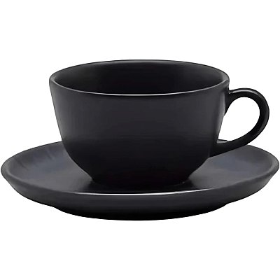 Чайная пара FLAT Shape ONIX (чаш 200мл, блюдц14см) Oxford 136391, AO04-1C05