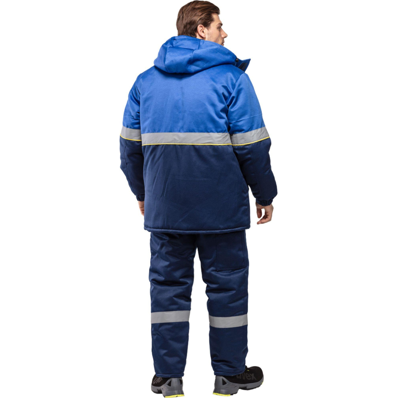 Куртка рабочая зимняя муж з43-КУ вас/син (р.48-50) 158-164(серия З)