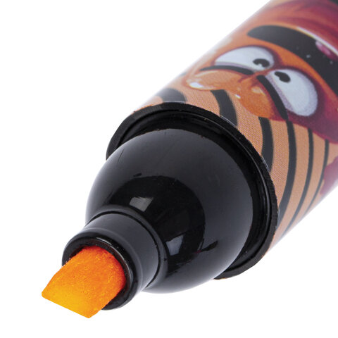 Набор текстовыделителей 6 НЕОНОВЫХ ЦВЕТОВ, кросс-серия МОНСТРИКИ, линия 1-5 мм, BRAUBERG