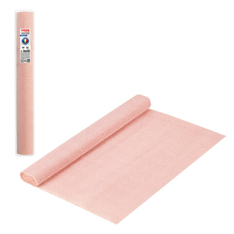 превью Бумага гофрированная (ИТАЛИЯ) 140 г/м2, светло-персиковая (948), 50×250 см, BRAUBERG FLORE