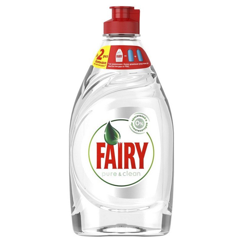 превью Средство для мытья посуды Fairy Pure & Clean 0.45 л