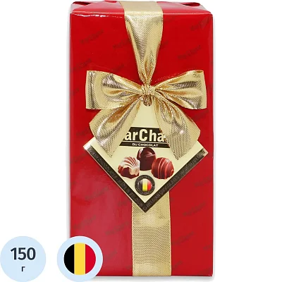 Конфеты Пралине Маршанд шоколадные ассорти из 16 видов, 150г