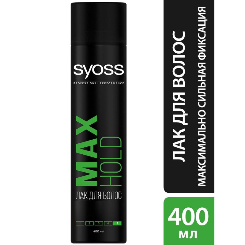 Лак для волос Syoss Max Hold максимальной фиксации 400 мл