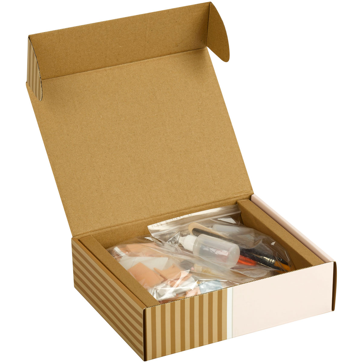 Сборная модель ТРИ СОВЫ, Румбокс «Детская комната с игровой зоной», инструменты, клей, картонная коробка