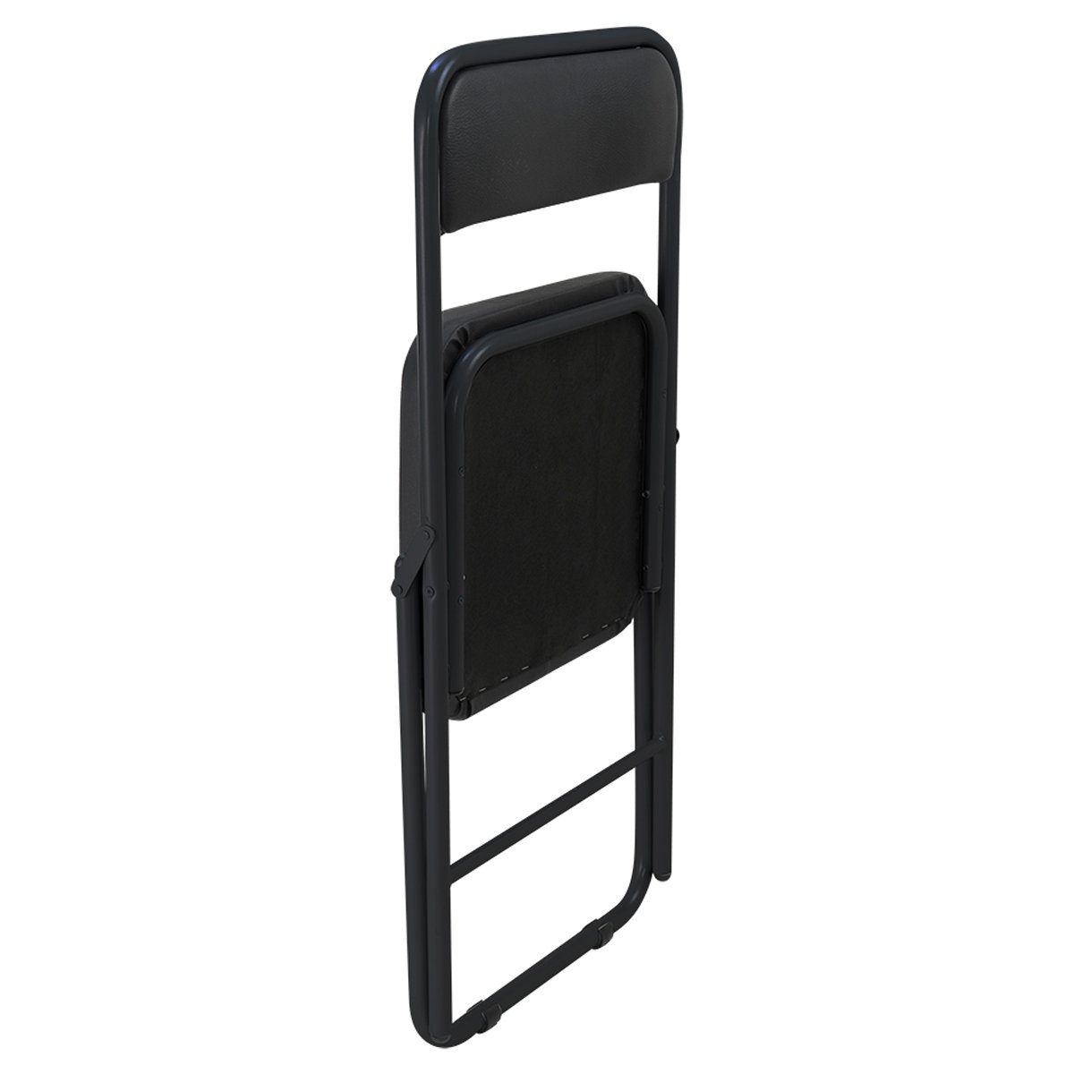 Стул Helmi HL-F06 «Golf», складной, каркас металл черный, экокожа, черный BOX1