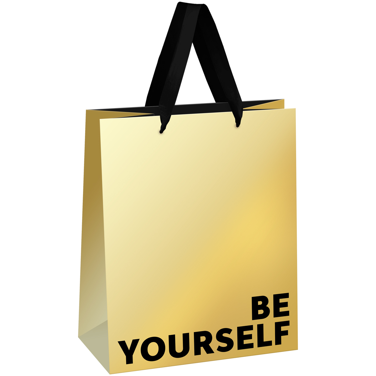 превью Пакет подарочный 18×23×10см MESHU «Be yourself», матовая ламинация